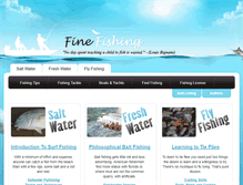 Tablet Screenshot of finefishing.com